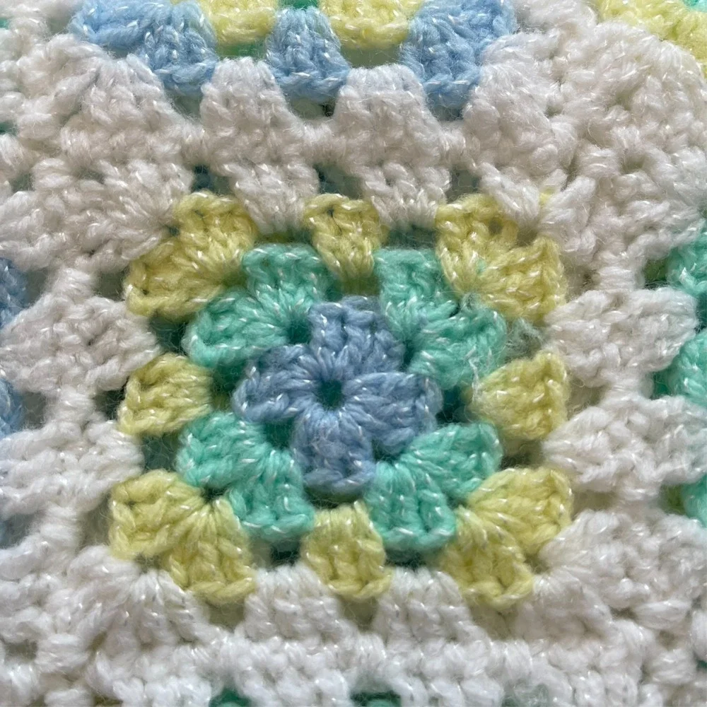 Handmade crochet afghan